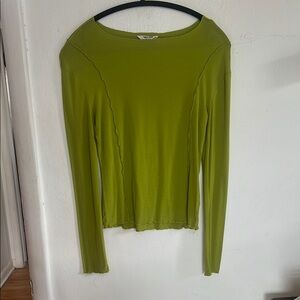 Green Long Sleeve Top
